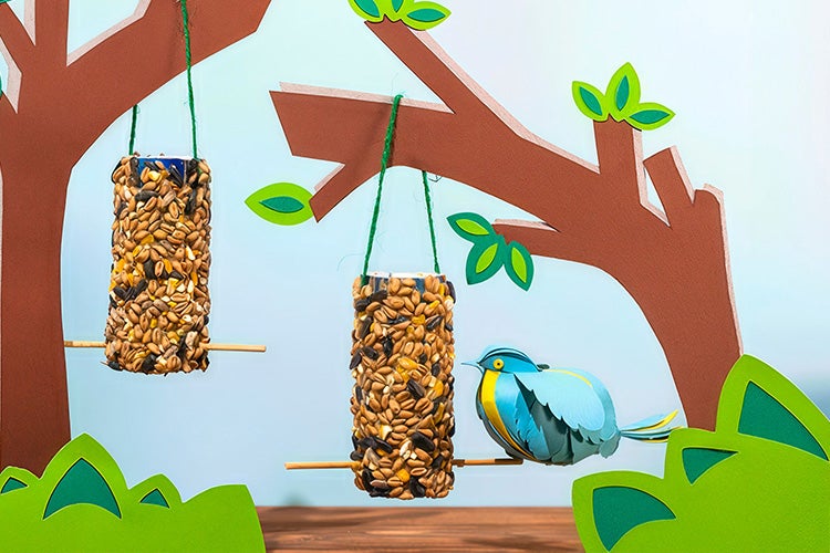 Smarties - A Bird Feeder Craft Project