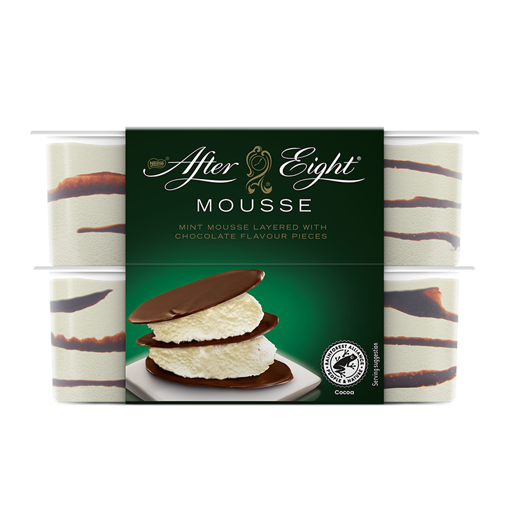 After Eight Mint Mousse Layered with Chocolate Flavour Pieces 4 x 57g - Mobile