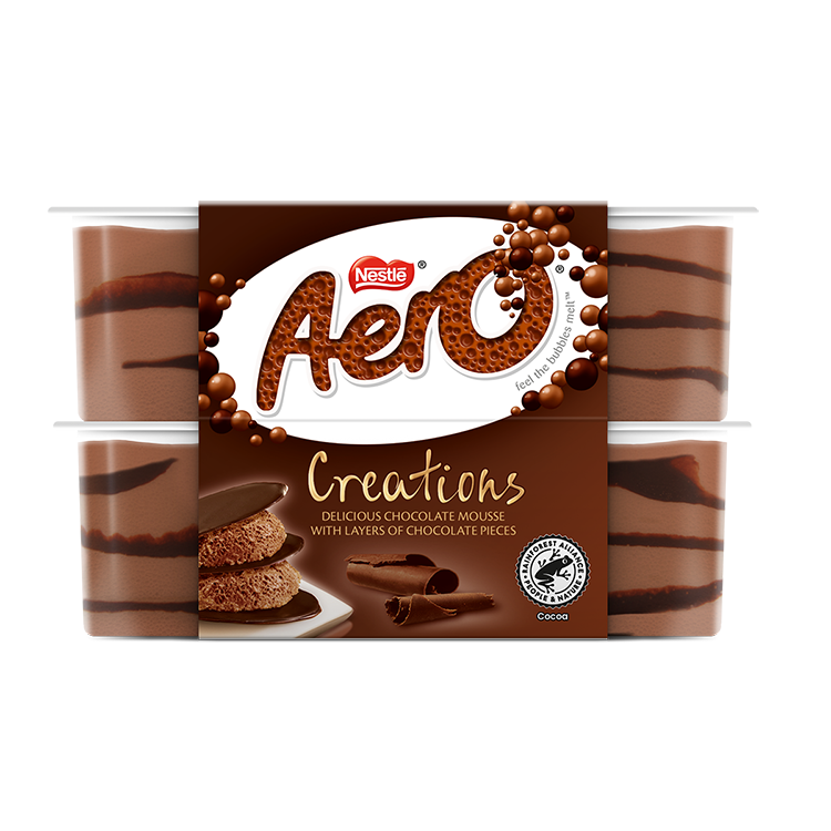 Aero Creations Milk Chocolate Mousse 4x57g - Mobile