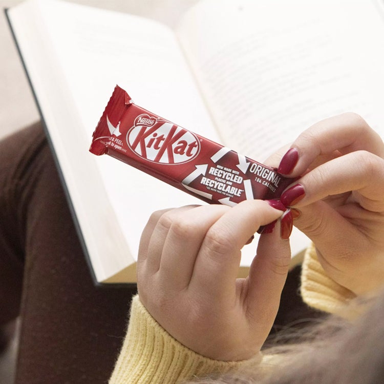Packaging Timeline - Recyclable plastic packaging for KITKAT 