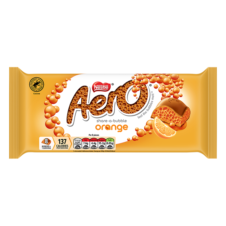 Aero Orange Chocolate Sharing Bar 90g - Mobile