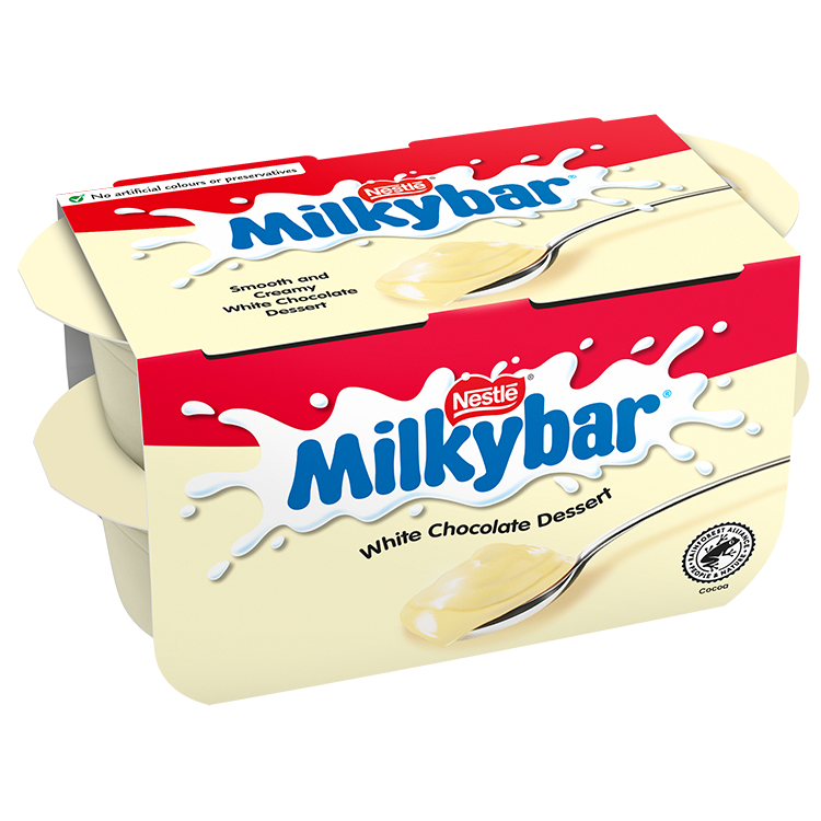 Milkybar White Chocolate Dessert 4 x 65g - Mobile Image