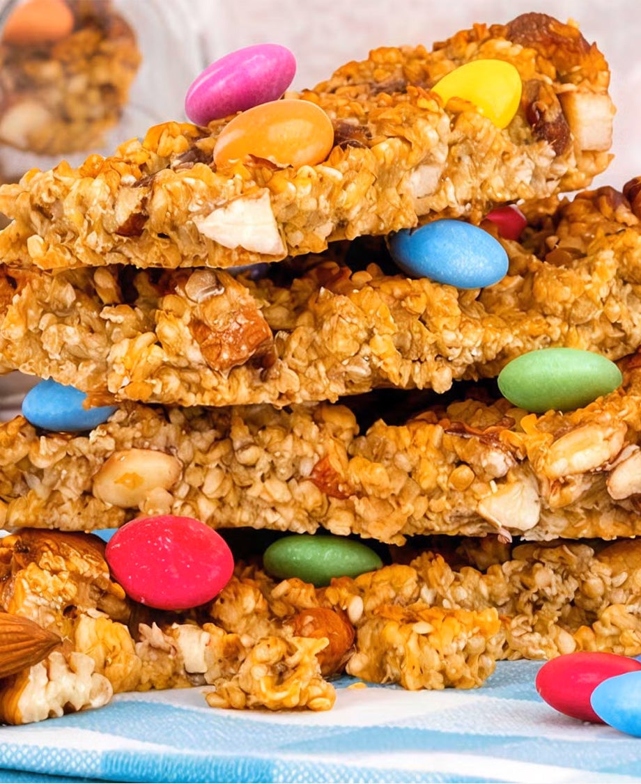 Cereal bars with smarties