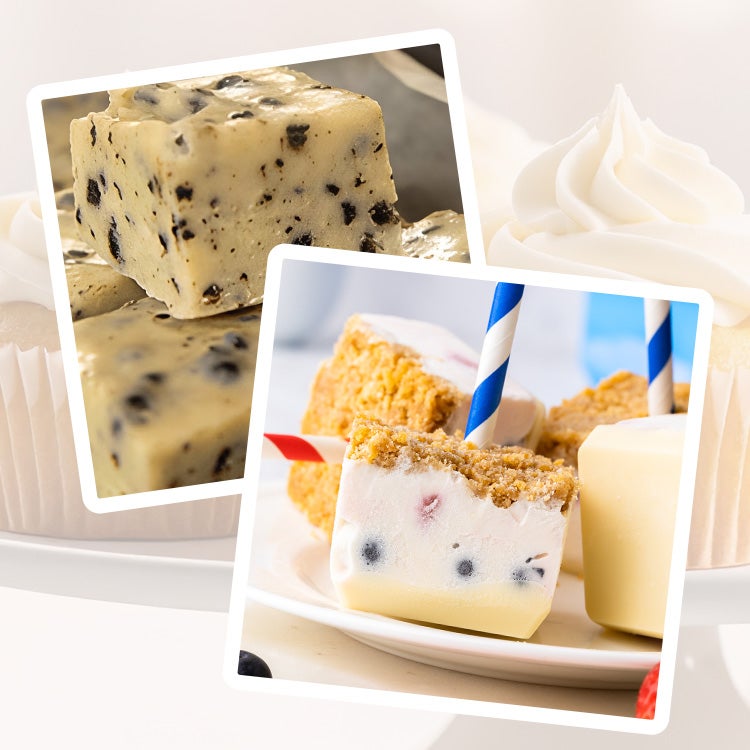 a collage of various collage on a background featuring cupcakes with buttercream