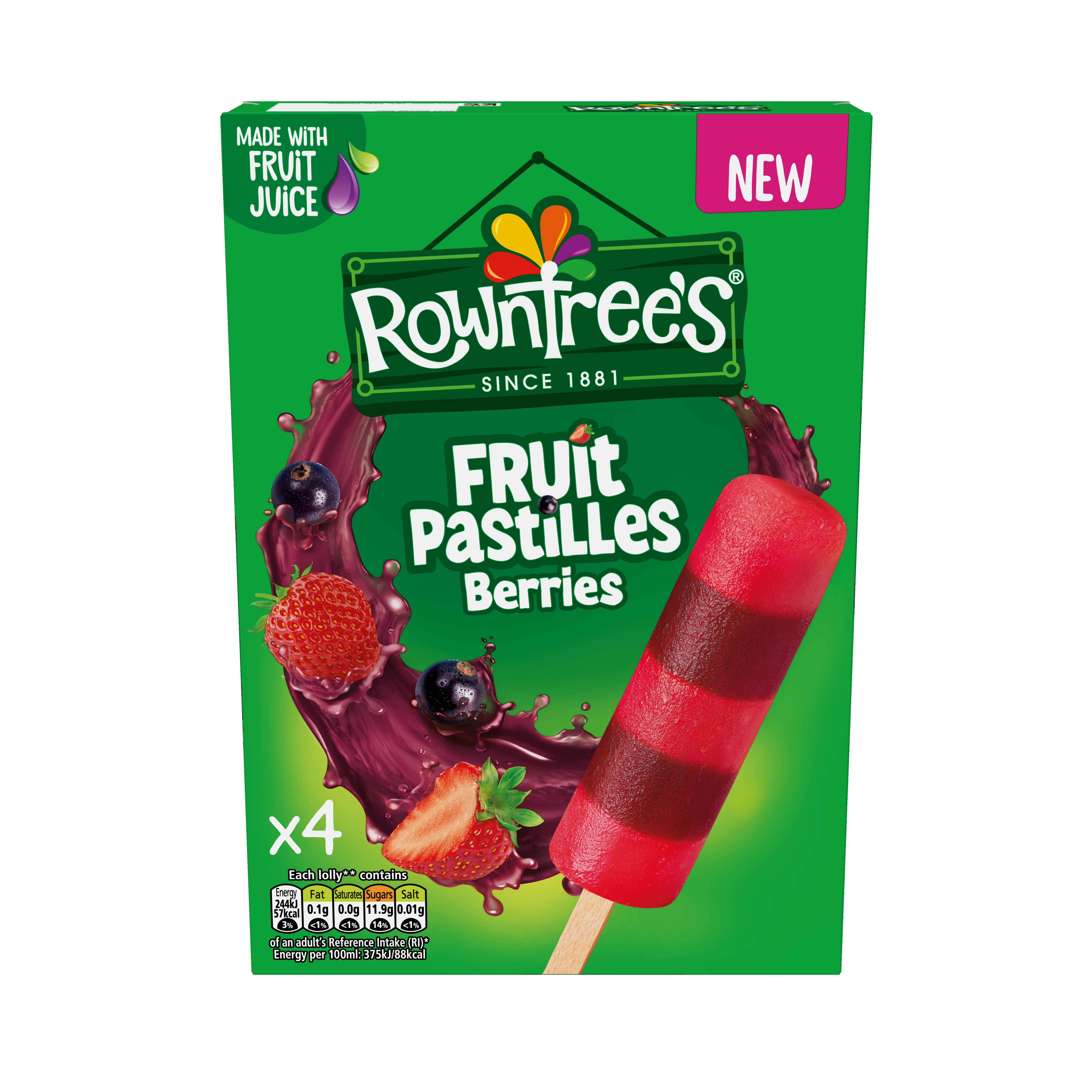 Rowntree's Fruit Pastilles Berries ice lolly
