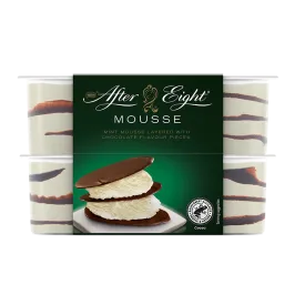 After Eight Mint Mousse Layered with Chocolate Flavour Pieces 4 x 57g - Mobile