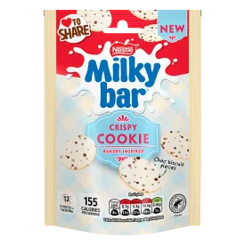 Milkybar Buttons Crispy Cookie White Chocolate Sharing Bag 86g - Mobile Image