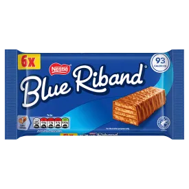 Blue Riband Wafer Biscuit 6 Pack Multipack 108g - Mobile Image