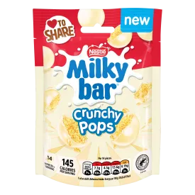 Milkybar Crunchy Pops White Chocolate Sharing Bag 90g