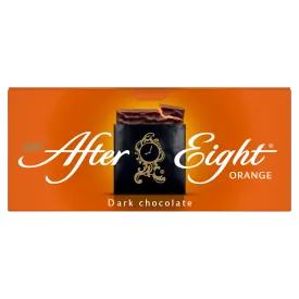 After eight orange dark chocolate box
